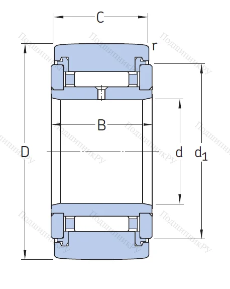 Игольчатый подшипник NATR 5 PPA