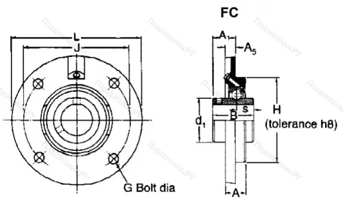 Подшипниковый узел FC 50 в Москве