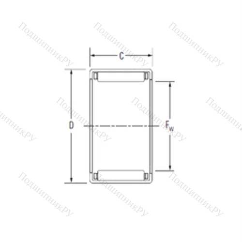 Подшипник игольчатый радиальный J-1616