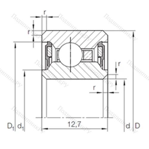 Подшипник шариковый радиальный CSCU 080.2RS