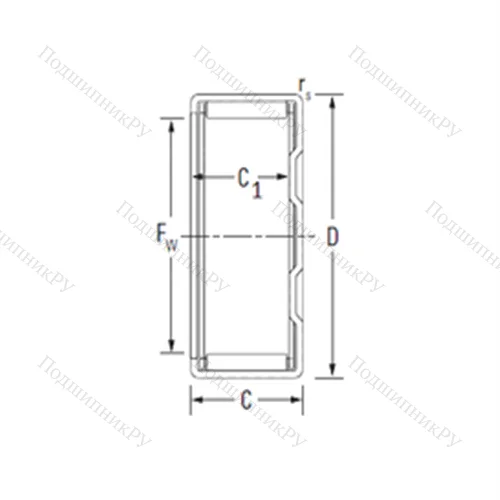 Подшипник игольчатый радиальный F-56769 от производителя  INA