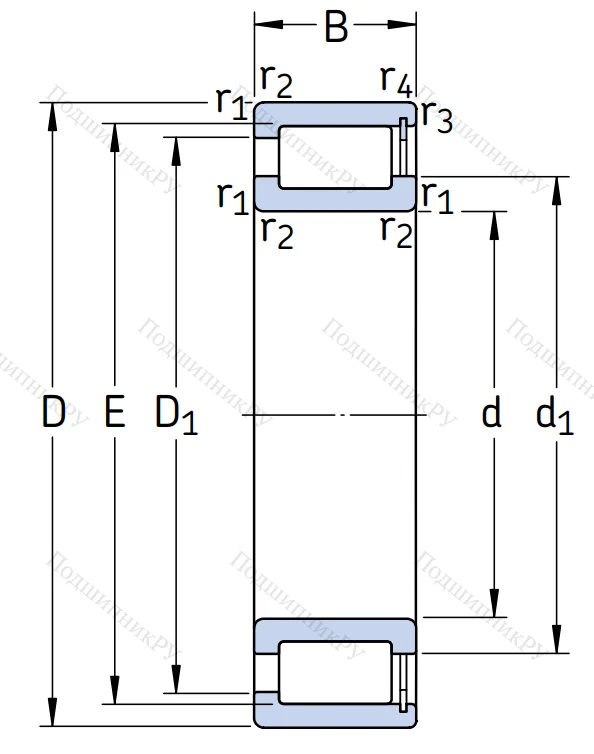 Роликовый цилиндрический подшипник NCF 2944 CV