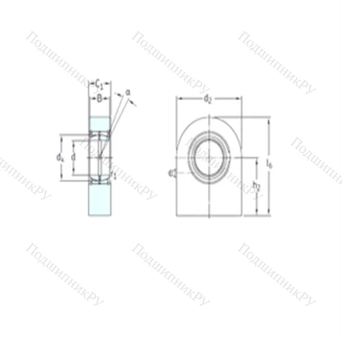 Подшипник скольжения сферический SCF 90ES