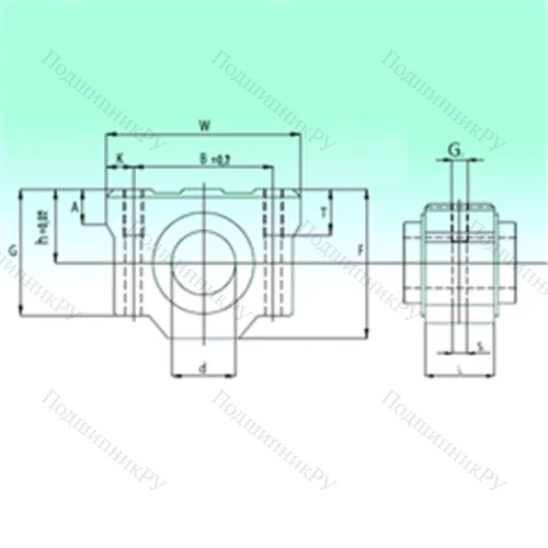 Подшипник шариковый линейный SCV 08-UU AS