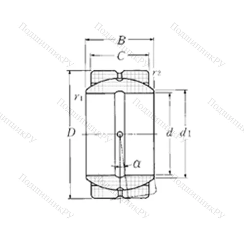 Подшипник скольжения сферический SA 4-65B