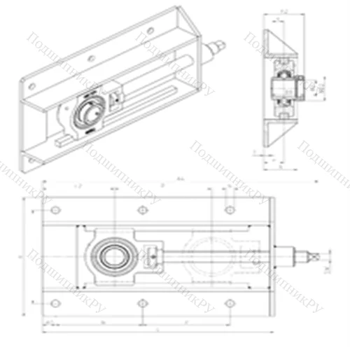 Подшипниковый узел шариковый радиальный EXT 202+WB