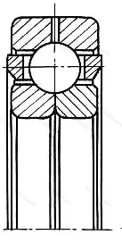 Подшипник  176109 (QJ 1009) размер 45x75x16