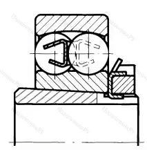 Модификация подшипника 11218ЛК размер 90x180x34/58 от производителя  ГПЗ-1