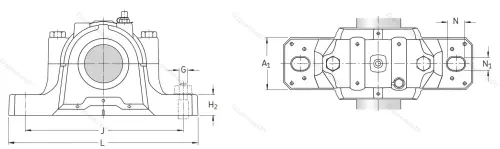 Подшипниковый корпус SNL 212 в Москве