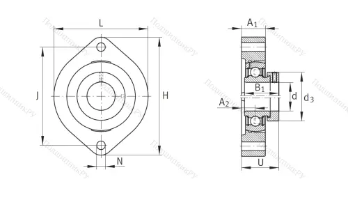 Подшипниковый узел FLCTE 15 XL в Москве