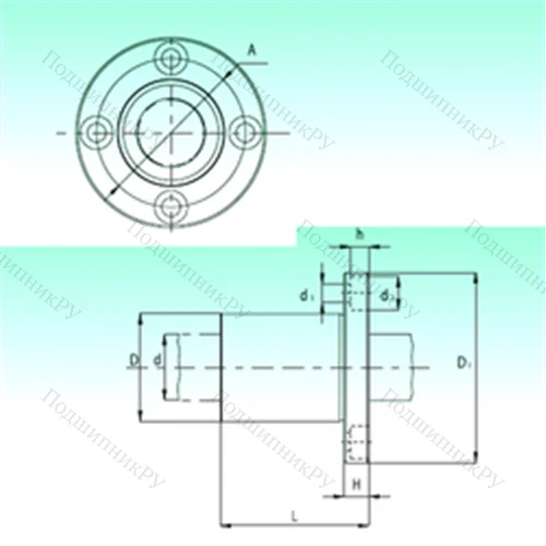 Подшипник шариковый линейный KBF 25-PP