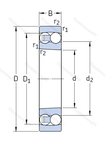 Двухрядный шариковый подшипник 1213 EKTN 9/C 3 от производителя  SKF