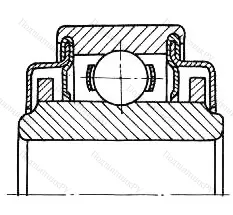 Модификация подшипника 76-770067КС15 размер 7x22x12,7 от производителя  ГПЗ-3