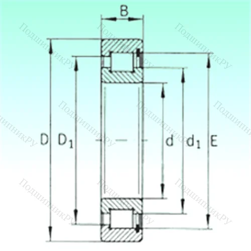 Подшипник роликовый радиальный SL 182940