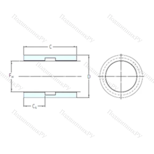 Подшипник скольжения линейный LPBR 16