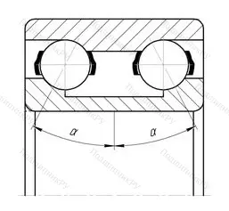 Модификация подшипника 3056211К1 размер 55x100x33,3