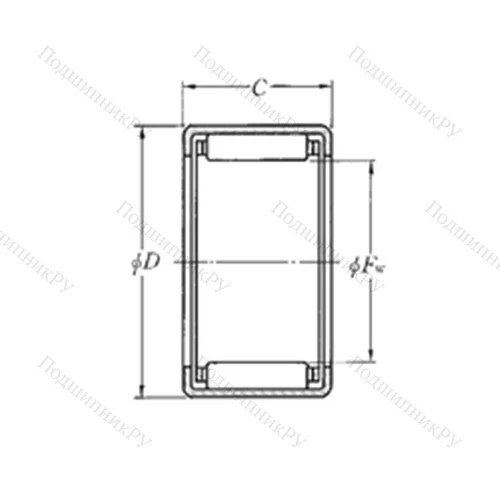 Подшипник игольчатый радиальный DCL 1112