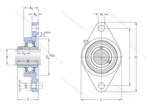 Подшипниковый узел FYTB 30 TF в Москве