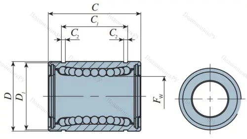 Подшипник LMB 6 UU (IKO) в Москве
