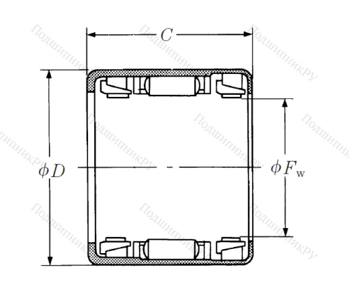 Подшипник обгонной муфты  4 RCB-121616 в Москве