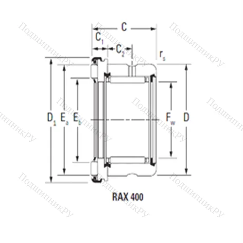 Подшипник комбинированный RAX 450