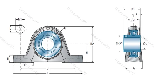 Подшипниковый узел UCPE 212 в Москве