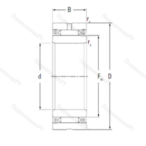 Подшипник игольчатый радиальный NA 3115