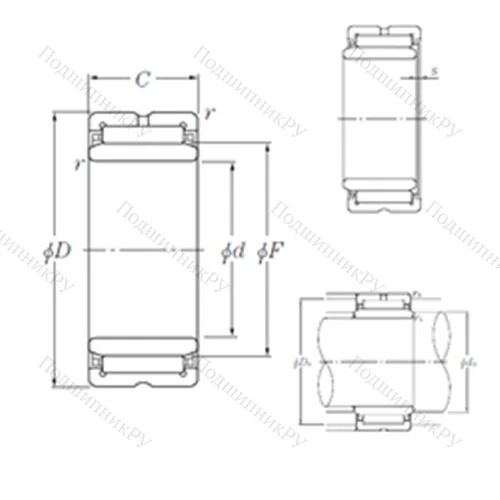 Подшипник игольчатый радиальный NK 130/40+IR 120?130?40 от производителя  NTN