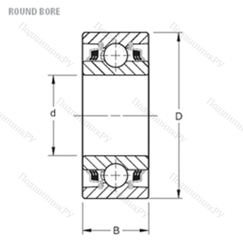 Подшипник шариковый радиальный W 210PP 2