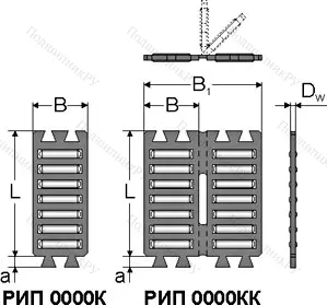 Модификация подшипника рип2010К размер 10x32x2