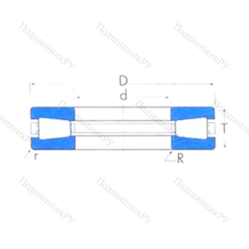 Подшипник роликовый упорный T 691