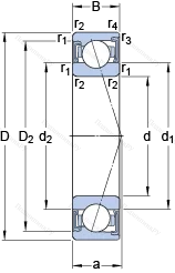 Подшипник S 7016 ACDTP/P 4B