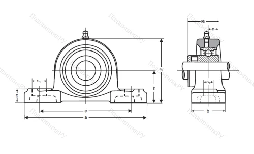 Подшипниковый узел UKP 210 в Москве
