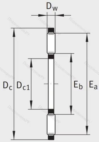 Игольчатый подшипник подшипник AXK 1528 A/0-10 от производителя  INA