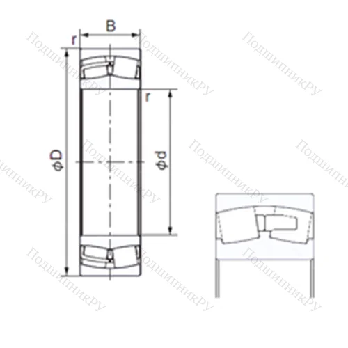 Подшипник роликовый радиальный 23124AX
