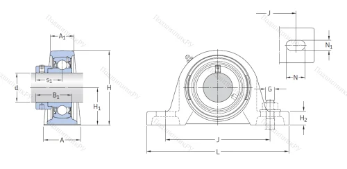 Подшипниковый узел SY 45 FM в Москве