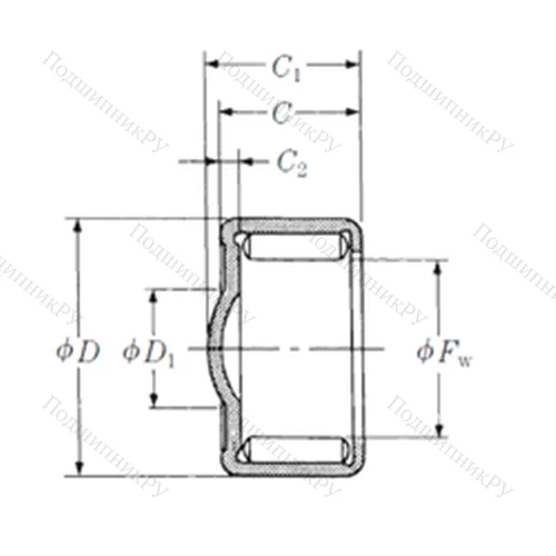 Подшипник игольчатый радиальный ZY-109 от производителя  NSK
