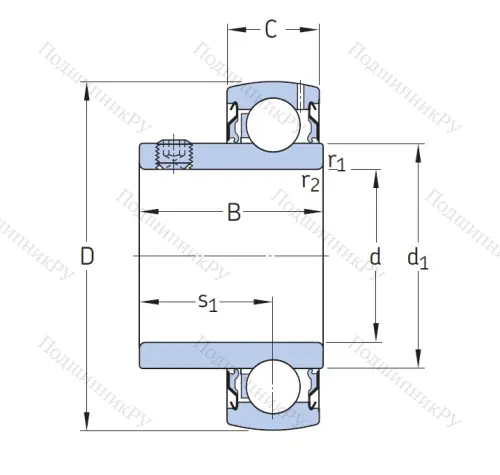 Корпусный подшипник YAT 210 в Москве