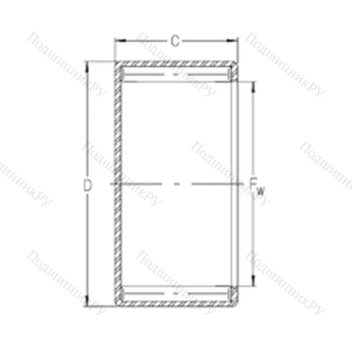 Подшипник игольчатый радиальный CSN 2816