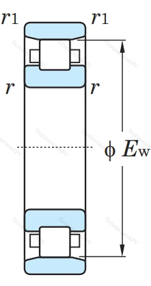 Роликовый цилиндрический подшипник N 207 ETVP 2