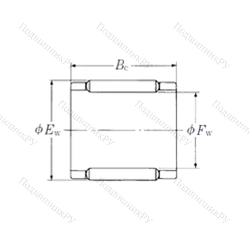 Подшипник игольчатый радиальный FBN-121615Z-E