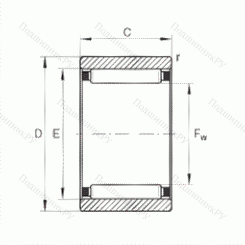 Подшипник роликовый игольчатый RNAO 5X 10X 8-TV
