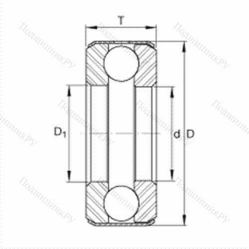 Подшипник шариковый упорный D 31