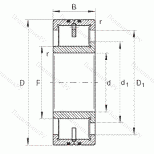 Подшипник роликовый радиальный LSL 192317