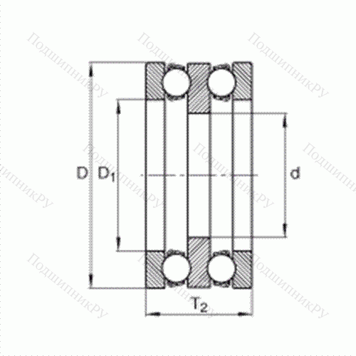 Подшипник шариковый упорный 195X 03