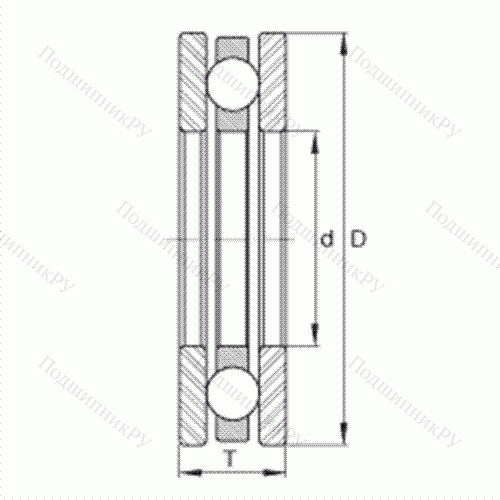 Подшипник шариковый упорный FT 29