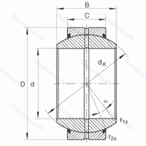 Подшипник шарнирный GE 80-FO-2RS
