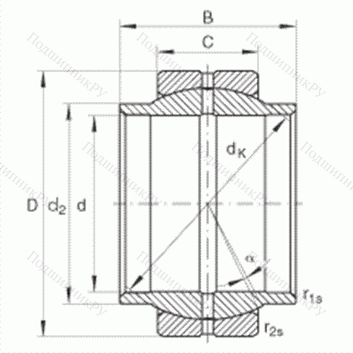 Подшипник шарнирный GE 320-LO