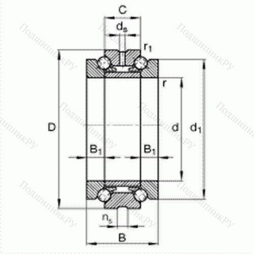 Подшипник шариковый упорно-радиальный 234468-M-SP
